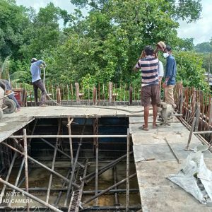 SIHM Pala: Overhead water tank concreting in progress